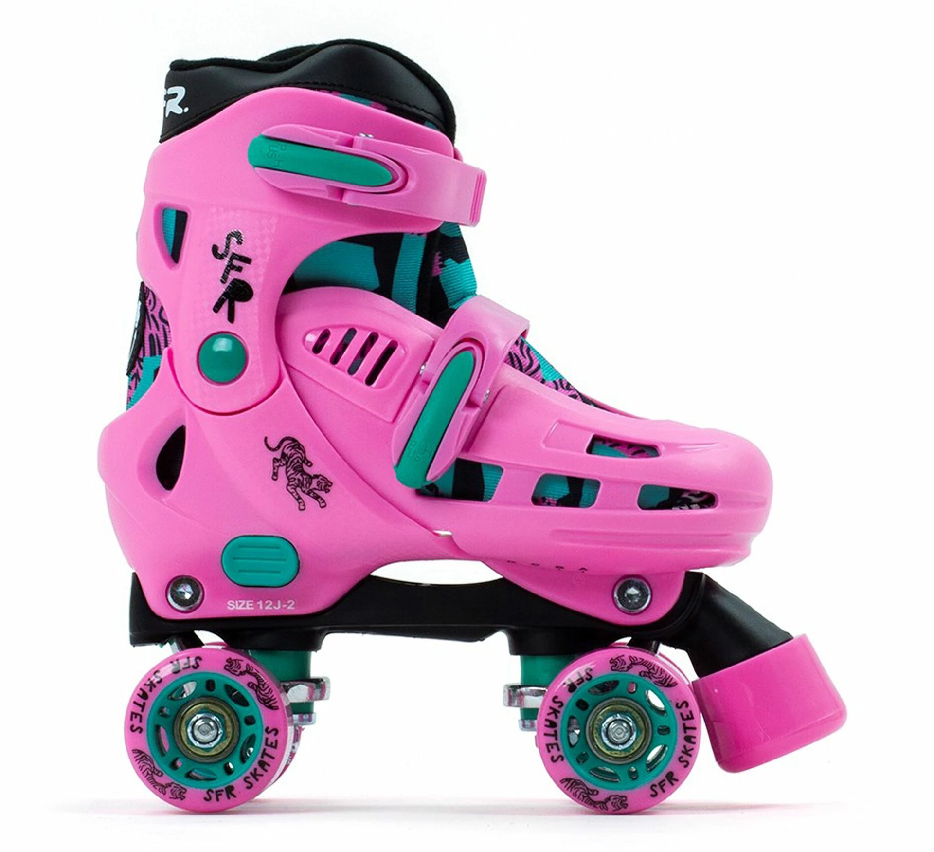 SFR Storm IV Rollerskates Kinder Rosa - Grün 3 SFR Storm IV Rollerskates Kinder Rosa - Grün