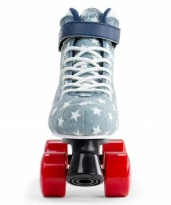 SFR Vision Canvas Quad Rollerskates Kinder Blau - Weiß - Schwarz - Rot -Adidas-Shop SFR Vision Canvas Quad Rolschaats Junior 4 4