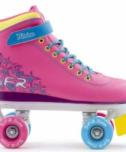 SFR Vision II Quad Skates Rosa - Blau - Gelb