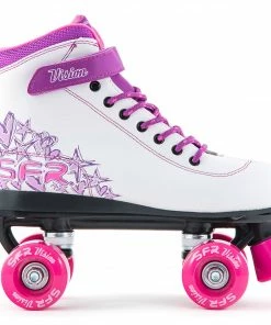 SFR Vision II Quad Skates Weiß - Violett - Rosa