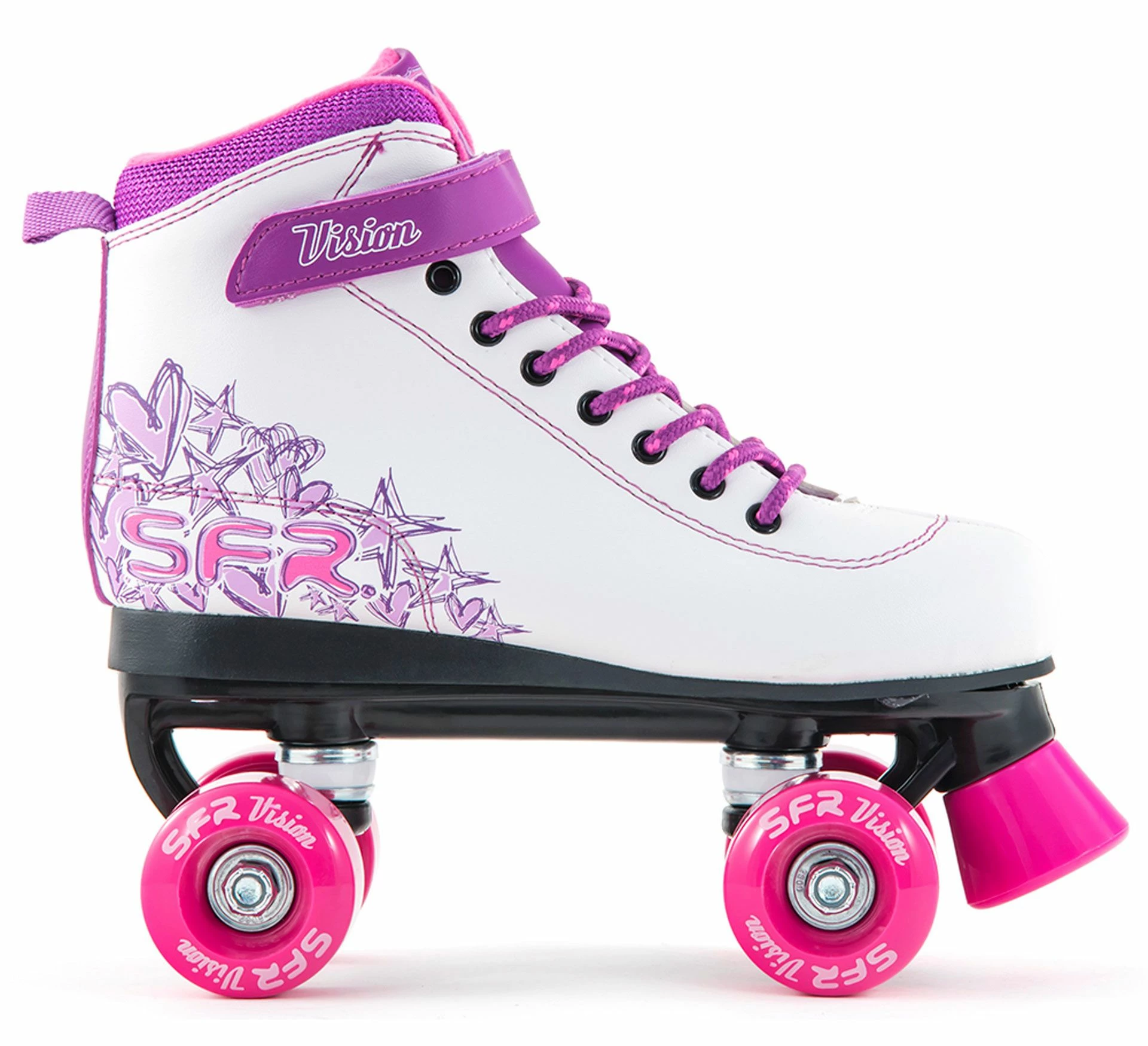 SFR Vision II Quad Skates Weiß - Violett - Rosa 3 SFR Vision II Quad Skates Weiß - Violett - Rosa