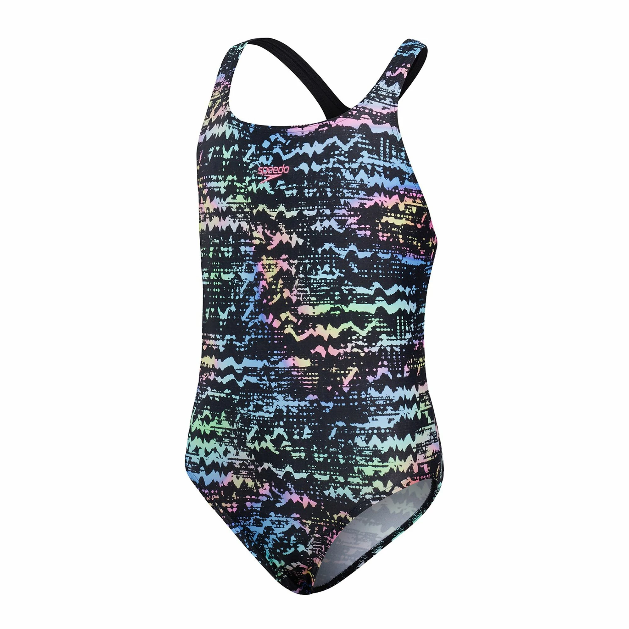 Speedo Allover Medalist Badeanzug Mädchen Schwarz - Blau - Rot - Grün 7 Speedo Allover Medalist Badeanzug Mädchen Schwarz - Blau - Rot - Grün – Bild 5
