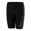 Speedo Boom Logo Placement Badehose Jungen Schwarz - Grün/gelb