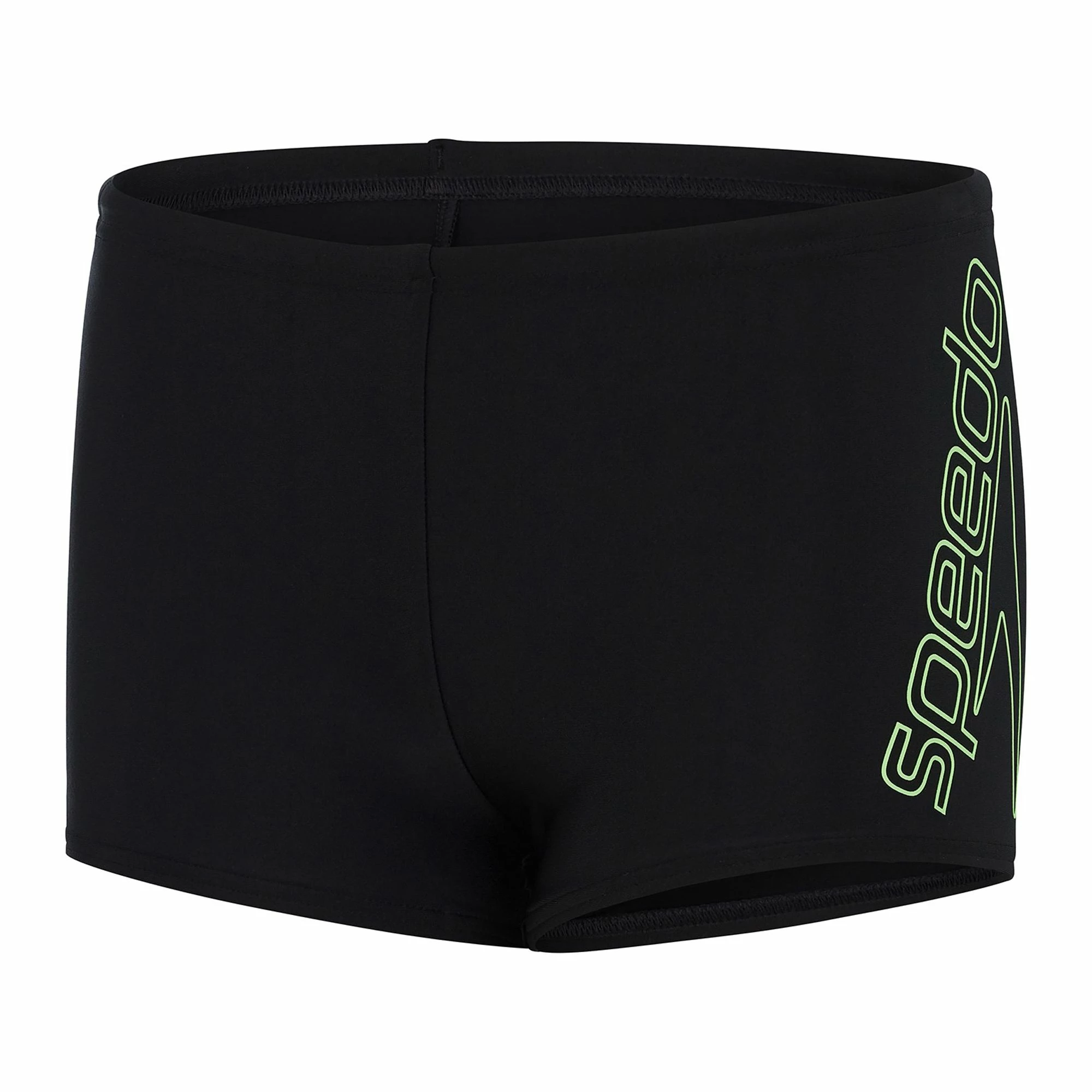 Speedo Boom Logo Placement Schwimmshort Jungen Schwarz - Grün/gelb 3 Speedo Boom Logo Placement Schwimmshort Jungen Schwarz - Grün/gelb