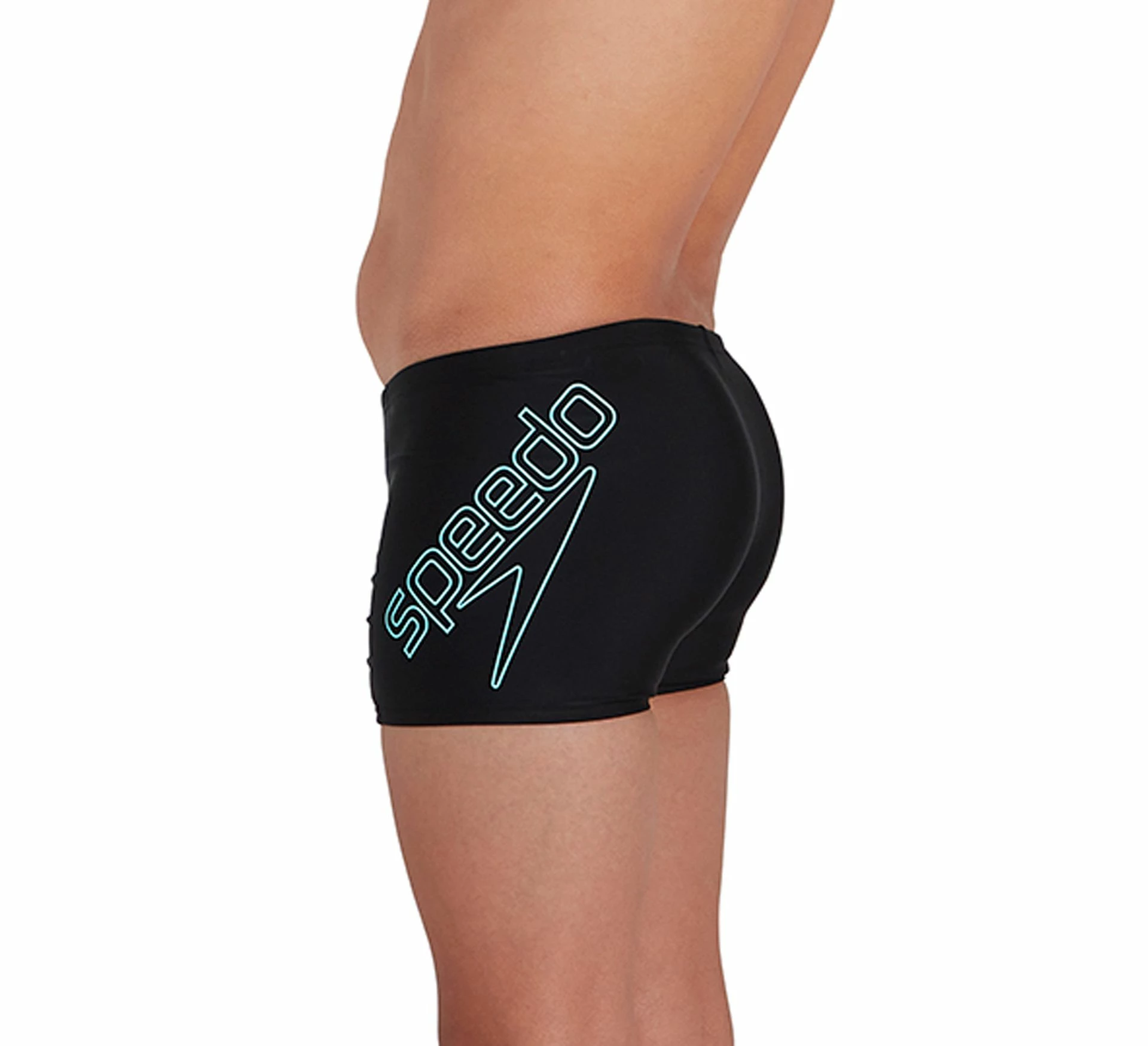 Speedo Boom Logo Placement Schwimmshort Jungen Schwarz - Hellblau 5 Speedo Boom Logo Placement Schwimmshort Jungen Schwarz - Hellblau – Bild 3