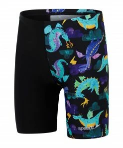 Speedo Digital Allover Jammer Schwimmshort Jungen Schwarz - Blau - Violett - Gelb