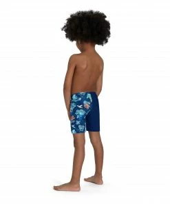 Speedo Digital Allover Jammer Schwimmshort Jungen Dunkelblau - Blau - Orange - Weiß -Adidas-Shop Speedo Digital Allover Jammer Jongens 4 2208110902
