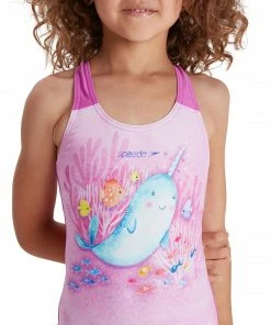 Speedo Digital Placement Racerback Badeanzug Mädchen Rosa -Adidas-Shop Speedo Digital Placement Racerback Badpak Meisjes 3 2202091138