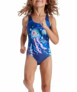 Speedo Digital Placement Racerback Badeanzug Mädchen Blau - Hellblau - Rosa -Adidas-Shop Speedo Digital Placement Racerback Badpak Meisjes 3 2202091139