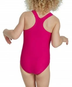 Speedo Digital Placement Racerback Badeanzug Mädchen Rosa - Hell Blau - Gelb -Adidas-Shop Speedo Digital Placement Racerback Badpak Meisjes 3 2209091638