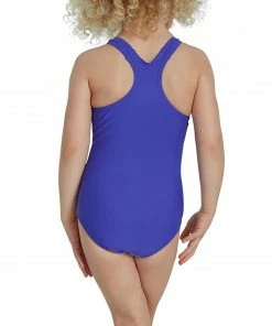 Speedo Digital Placement Racerback Badeanzug Mädchen Violett - Blau -Adidas-Shop Speedo Digital Placement Racerback Badpak Meisjes 3 2209091638 1