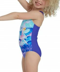 Speedo Digital Placement Racerback Badeanzug Mädchen Violett - Blau -Adidas-Shop Speedo Digital Placement Racerback Badpak Meisjes 4 2209091638 1