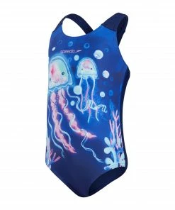 Speedo Digital Placement Racerback Badeanzug Mädchen Blau - Hellblau - Rosa -Adidas-Shop Speedo Digital Placement Racerback Badpak Meisjes 5 2202091139