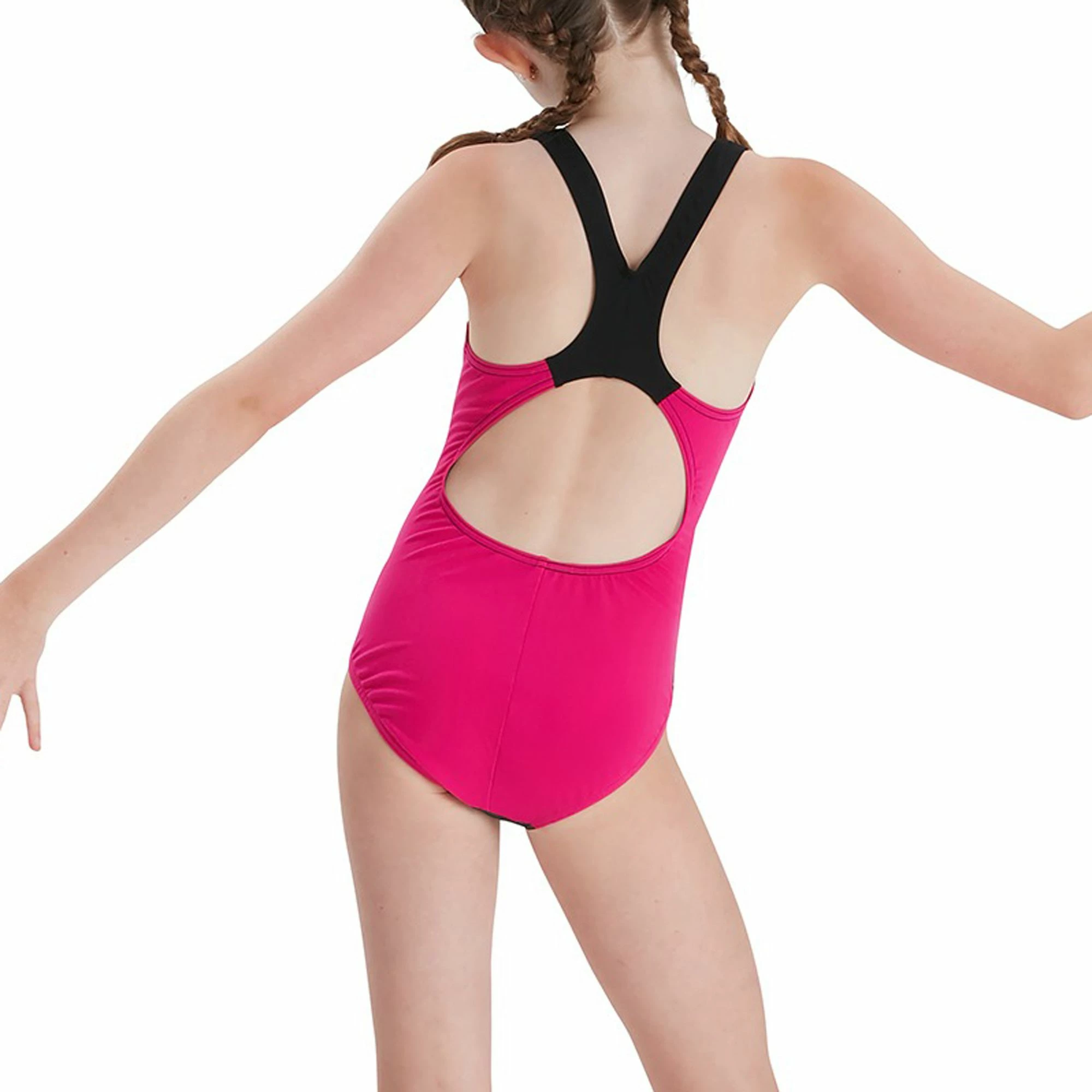 Speedo Digital Placement Splashback Badeanzug Mädchen Rosa - Grün - Blau 6 Speedo Digital Placement Splashback Badeanzug Mädchen Rosa - Grün - Blau – Bild 4