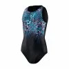 Speedo ECO Placement Hydrasuit Badeanzug Mädchen Blau - Schwarz - Rosa -Adidas-Shop Speedo ECO Placement Hydrasuit Badpak Meisjes 2203031134