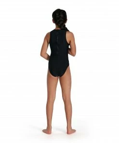 Speedo ECO Placement Hydrasuit Badeanzug Mädchen Schwarz - Blau - Rosa -Adidas-Shop Speedo ECO Placement Hydrasuit Badpak Meisjes 4 2208110902