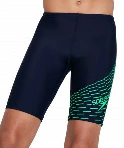 Speedo Eco Medley Logo Badehose Jungen Marine - Grün -Adidas-Shop Speedo Eco Medley Logo Jammer Jongens 5 2207201021