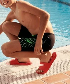 Speedo Eco Medley Logo Badehose Jungen Marine - Grün -Adidas-Shop Speedo Eco Medley Logo Jammer Jongens 6 2207201021