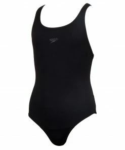 Speedo Essential Badeanzüge Mädchen Schwarz -Adidas-Shop Speedo Essential Badpak Meisjes 3 5