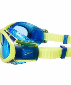 Speedo Futura Biofuse Flex Mirror Goggle JR Blau - Hellgrün -Adidas-Shop Speedo Futura Biofuse Flex Mirror Goggle JR 3 4
