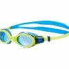Speedo Futura Biofuse Flex Mirror Goggle JR Blau - Hellgrün