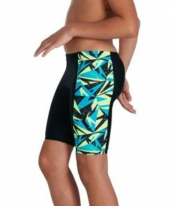 Speedo Hyperboom Panel Jammer Schwimmshort Jungen Schwarz - Blau - Gelb -Adidas-Shop Speedo Hyperboom Panel Jammer Jongens 4 2209091638
