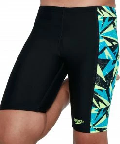 Speedo Hyperboom Panel Jammer Schwimmshort Jungen Schwarz - Blau - Gelb -Adidas-Shop Speedo Hyperboom Panel Jammer Jongens 5 2209091638