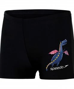 Speedo Placement Schwimmshort Jungen Schwarz
