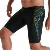 Speedo Plastisol Placement Jammer Schwimmshort Jungen Schwarz - Grün - Blau
