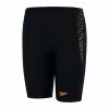 Speedo Plastisol Placement Jammer Schwimmshort Jungen Schwarz - Orange - Blau -Adidas-Shop Speedo Plastisol Placement Jammer Jongens 2207201021