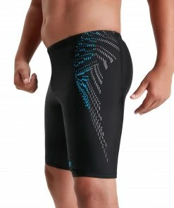 Speedo Plastisol Placement Jammer Schwimmshort Jungen Schwarz - Blau -Adidas-Shop Speedo Plastisol Placement Jammer Jongens 5 2204011219