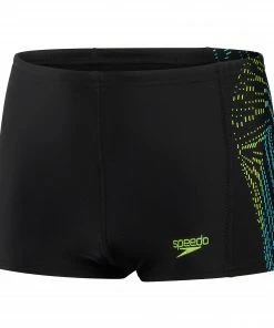 Speedo Plastisol Placement Schwimmshort Jungen Schwarz - Grün - Blau 12 Speedo Plastisol Placement Schwimmshort Jungen Schwarz - Grün - Blau -Adidas-Shop Speedo Plastisol Placement Zwemboxer Jongens 5 2203031135