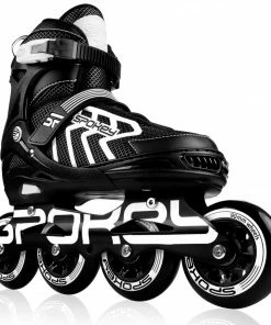 Spokey Khan Inline Skates Kids (verstellbar) Schwarz - Weiß -Adidas-Shop Spokey Khan Inline Skates verstelbaar 5 4