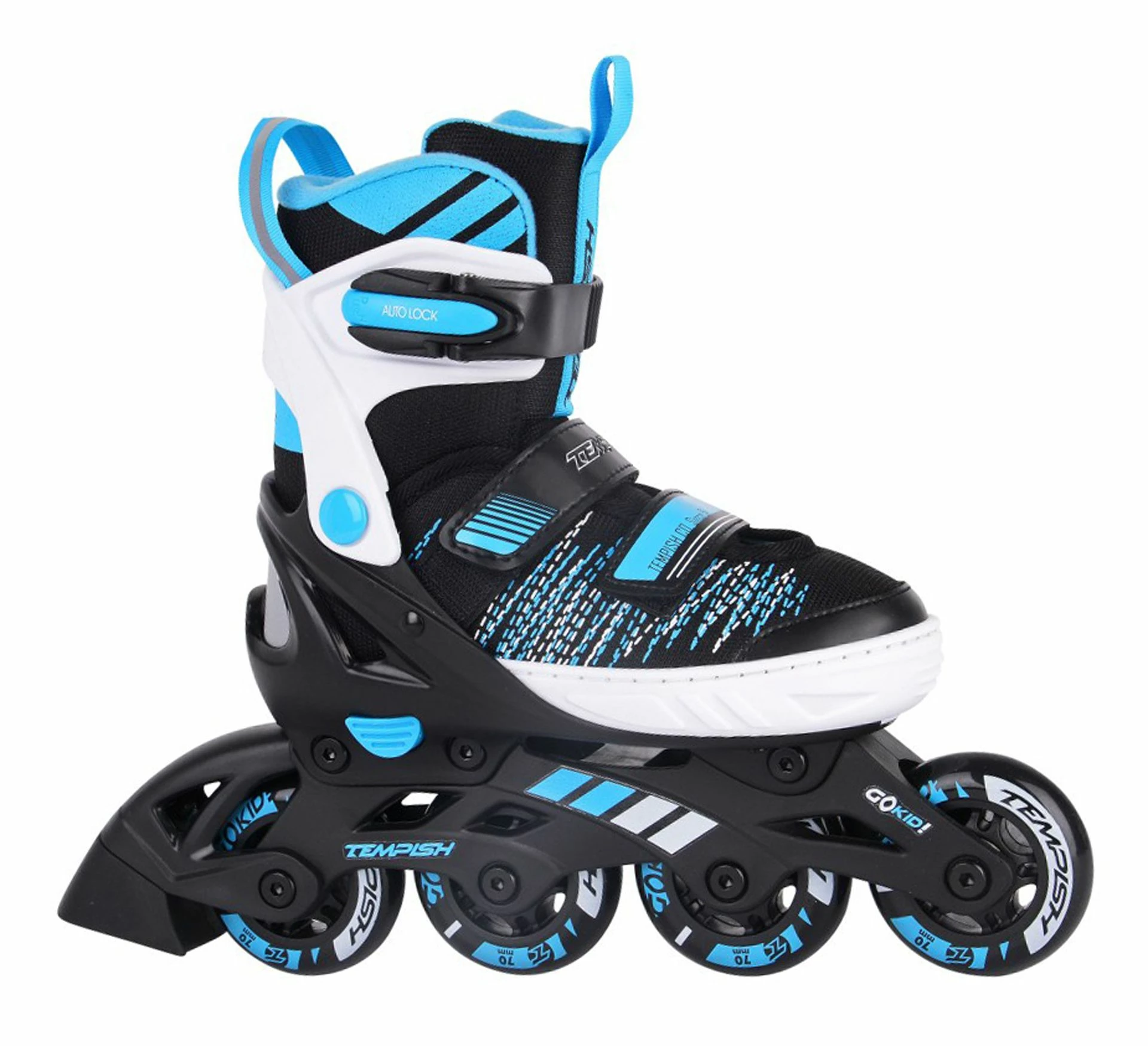 Tempish Gokid Skate Kinder (verstellbar) Schwarz - Blau - Weiß 3 Tempish Gokid Skate Kinder (verstellbar) Schwarz - Blau - Weiß