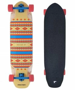 Tempish Indigo Longboard 36" Rot - Blau - Gelb - Braun