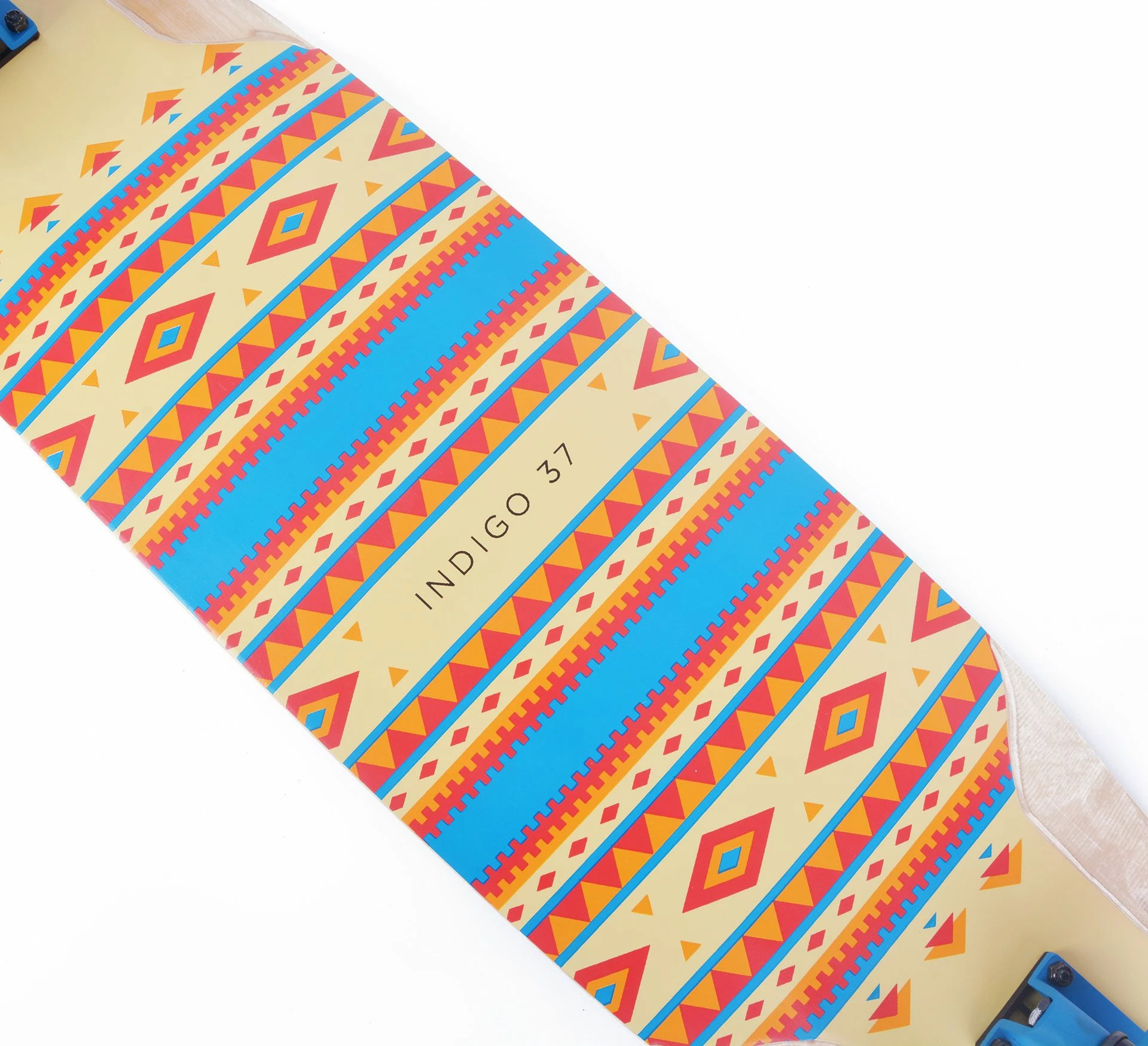 Tempish Indigo Longboard 36" Rot - Blau - Gelb - Braun 4 Tempish Indigo Longboard 36" Rot - Blau - Gelb - Braun – Bild 2