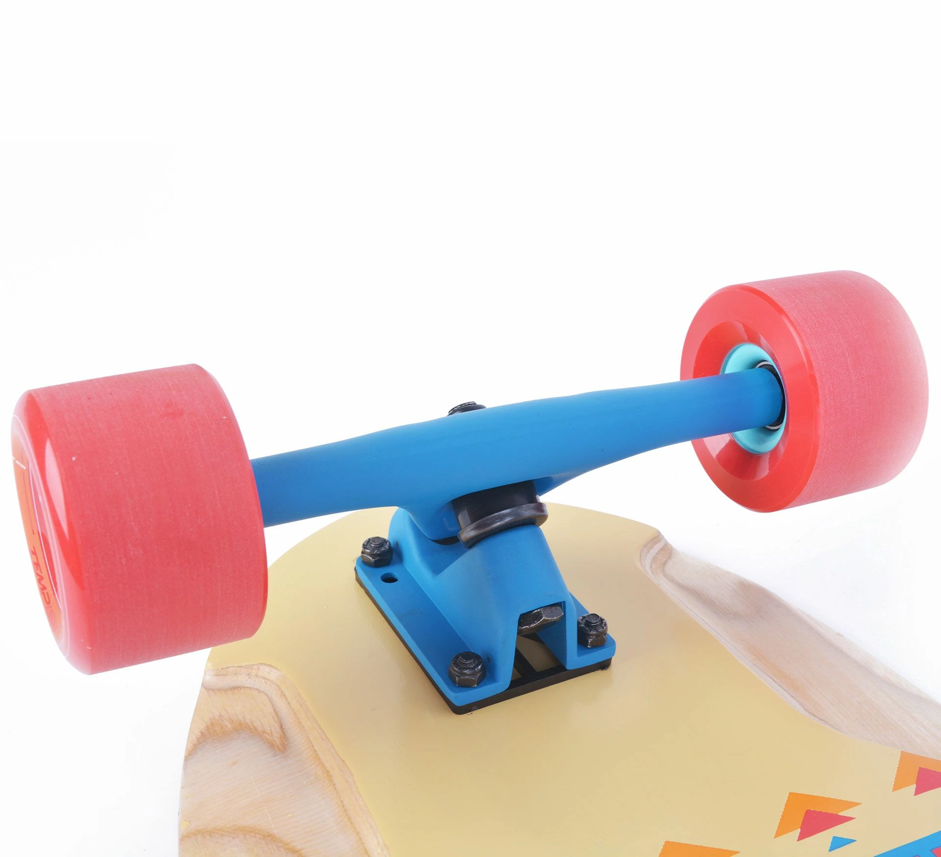 Tempish Indigo Longboard 36" Rot - Blau - Gelb - Braun 8 Tempish Indigo Longboard 36" Rot - Blau - Gelb - Braun – Bild 6