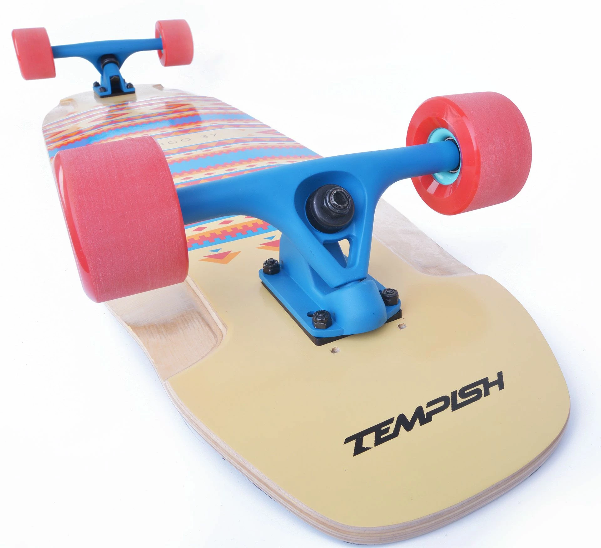 Tempish Indigo Longboard 36" Rot - Blau - Gelb - Braun 11 Tempish Indigo Longboard 36" Rot - Blau - Gelb - Braun – Bild 9