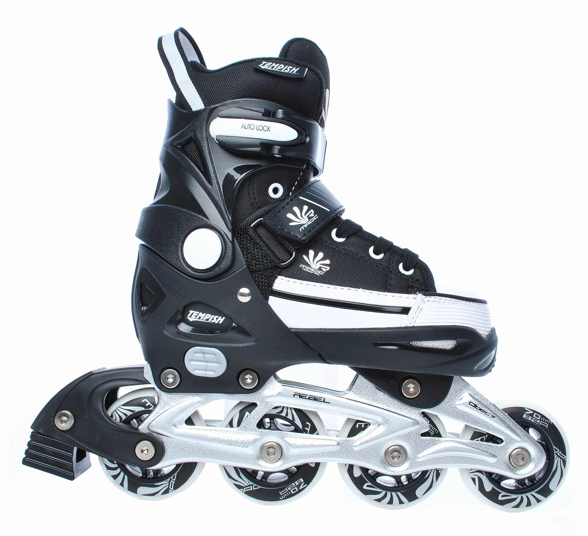 Tempish Magic Rebel Skate Kinder Schwarz - Weiß 3 Tempish Magic Rebel Skate Kinder Schwarz - Weiß