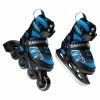 Zandstra 2-in-1 Schlittschuhe/Skate Combo Junior (verstellbar) Blau - Schwarz - Silber