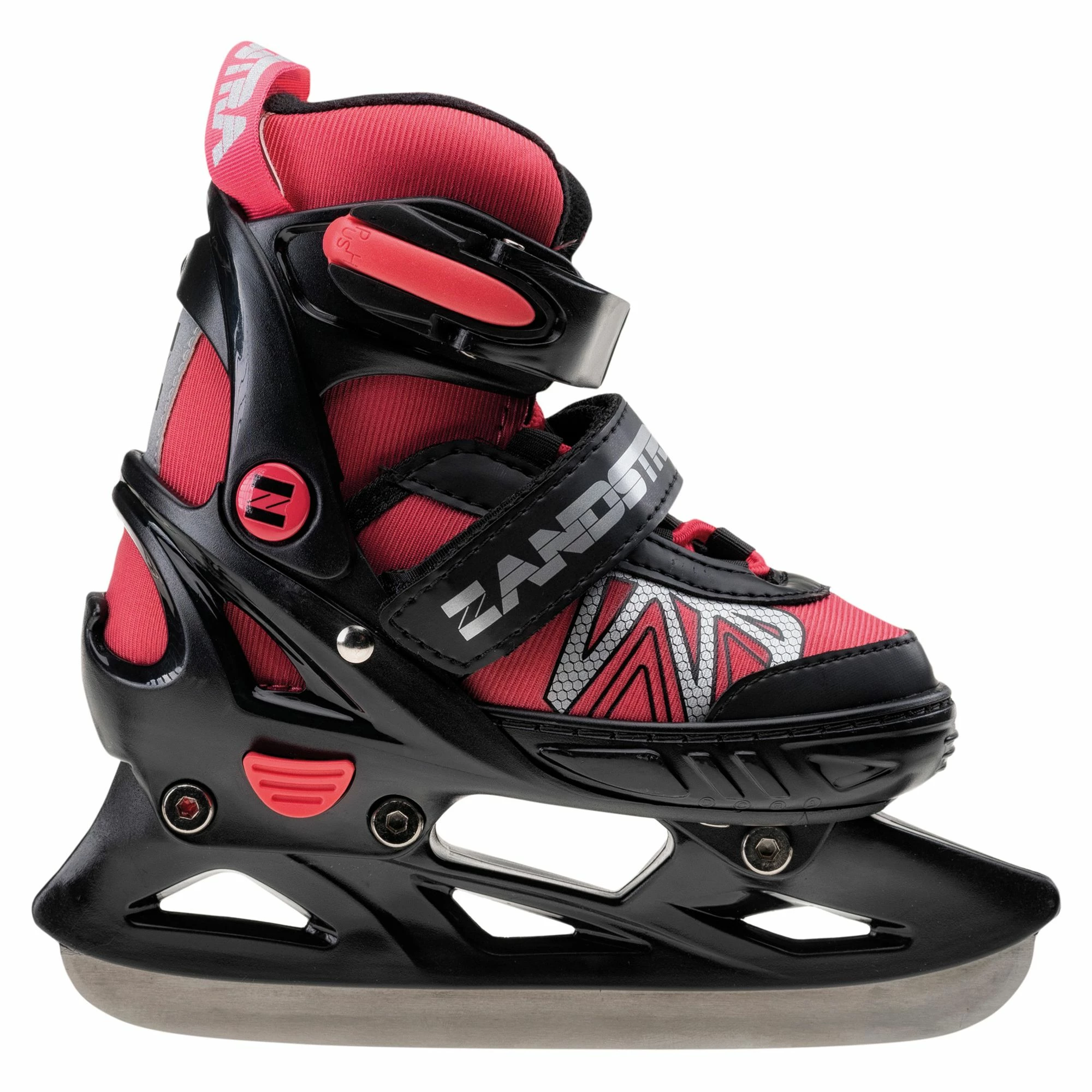 Zandstra 2-in-1 Schlittschuhe/Skate Combo Junior (verstellbar) Rot - Schwarz - Silber 5 Zandstra 2-in-1 Schlittschuhe/Skate Combo Junior (verstellbar) Rot - Schwarz - Silber – Bild 3