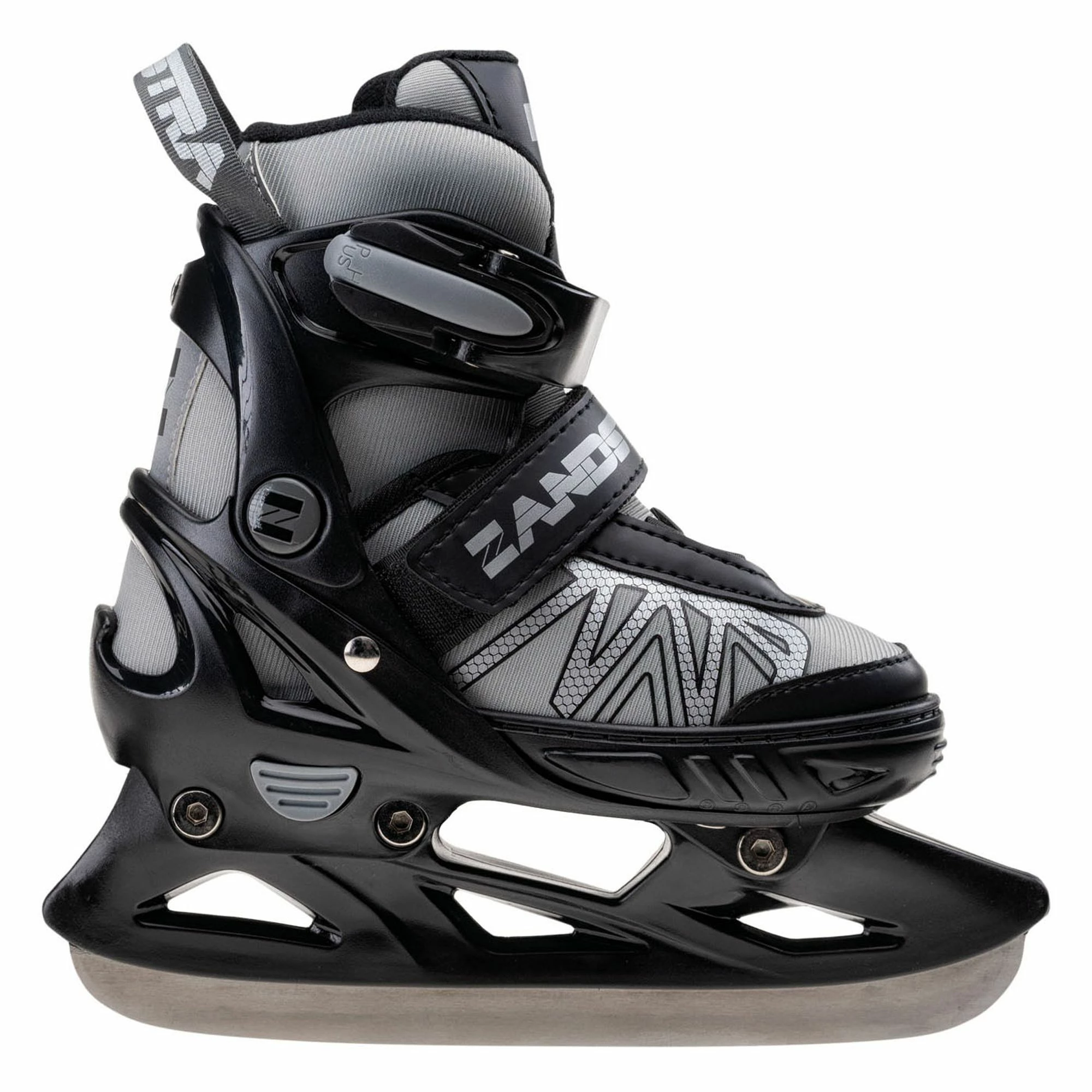 Zandstra 2-in-1 Schlittschuhe/Skate Combo Junior (verstellbar) Grau - Schwarz - Silber 5 Zandstra 2-in-1 Schlittschuhe/Skate Combo Junior (verstellbar) Grau - Schwarz - Silber – Bild 3